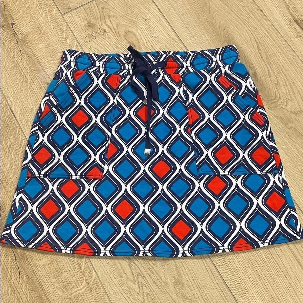 Hatley Vibrant Blue and Red Mini Skirt